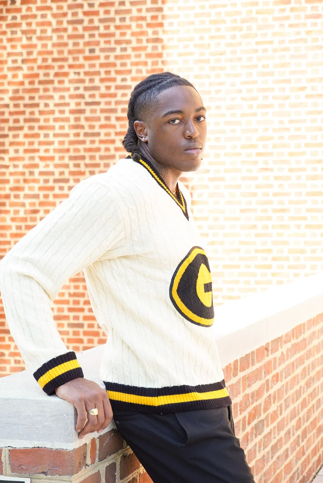 Grambling State University Cableknit Sweater