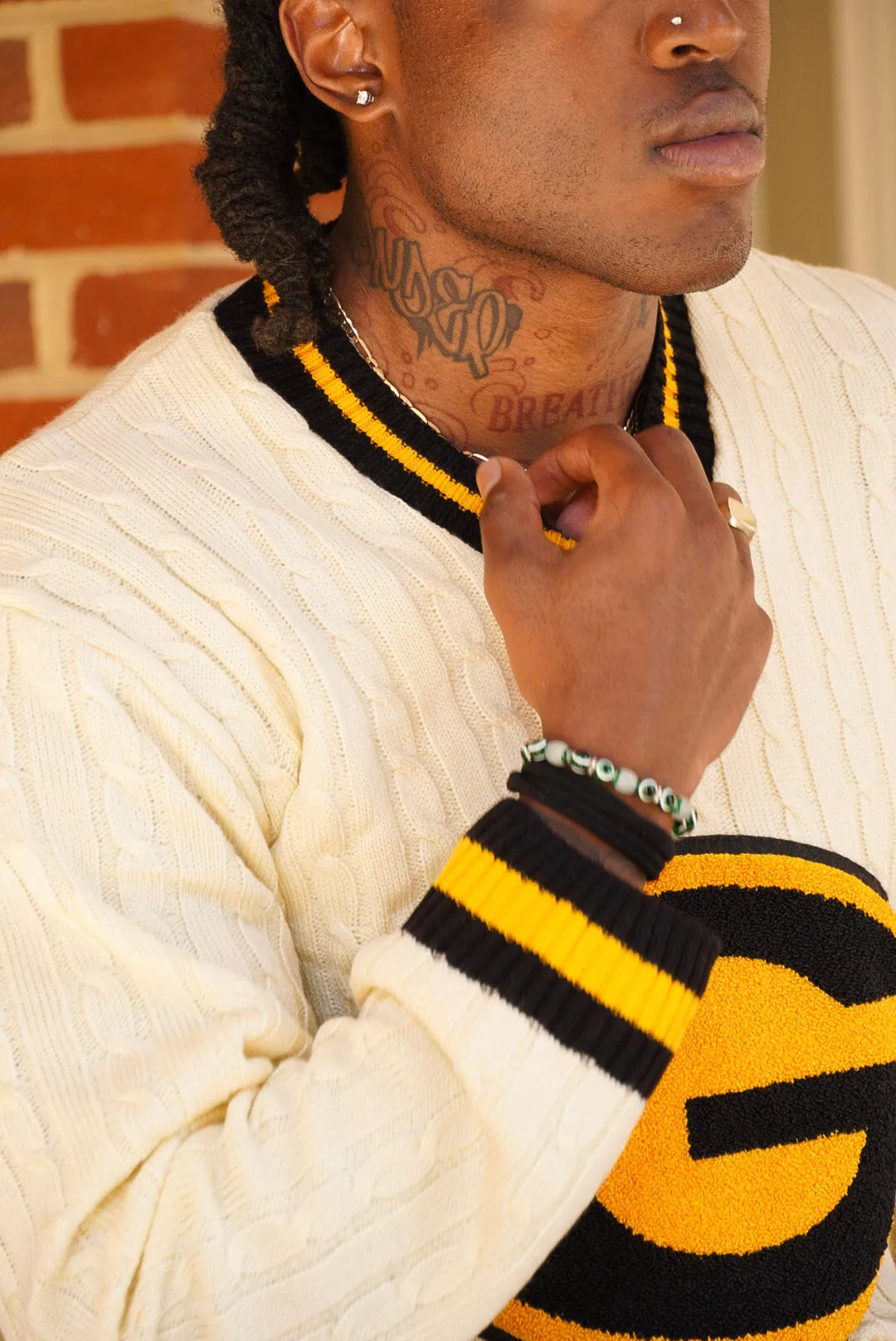 Grambling State University Cableknit Sweater