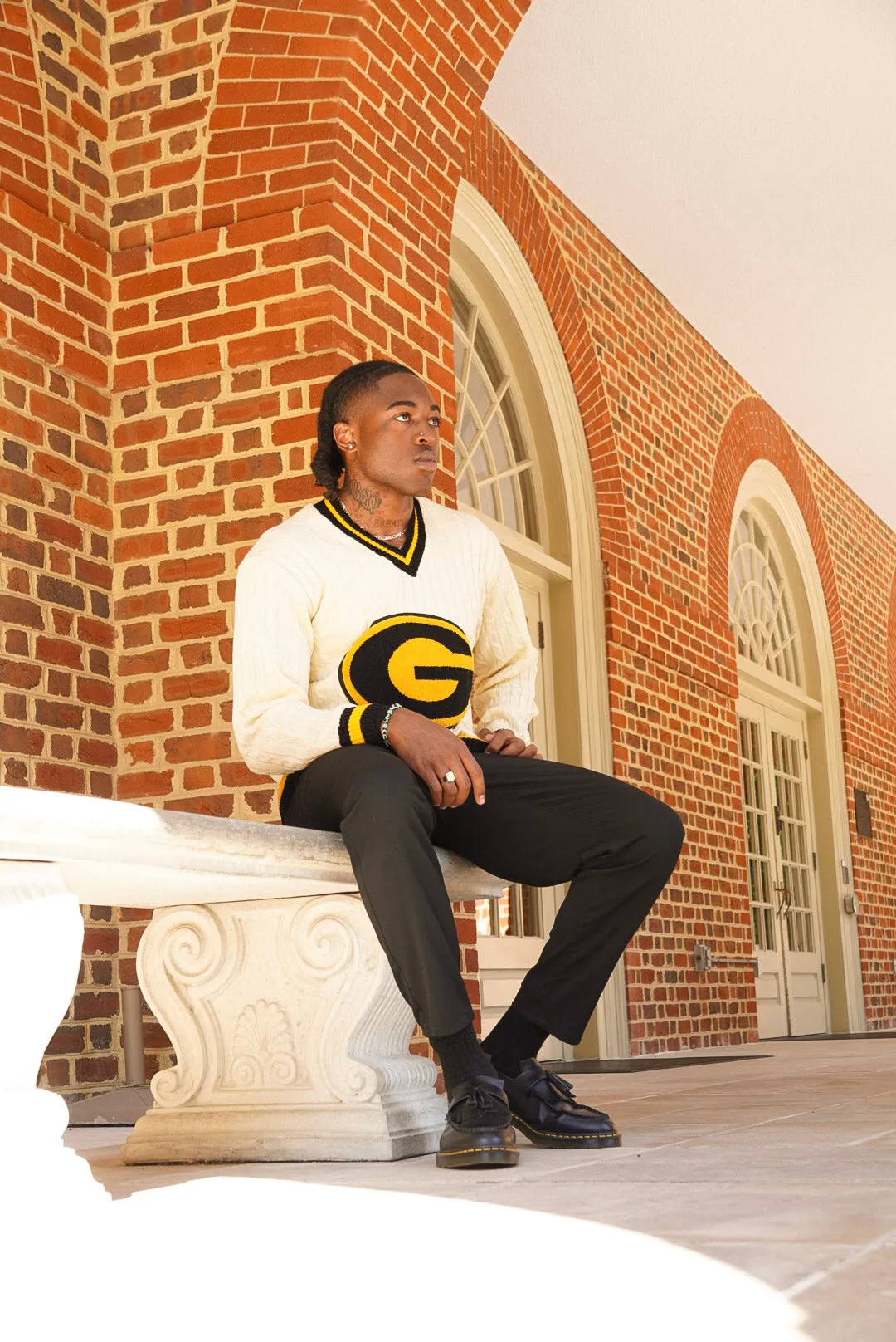 Grambling State University Cableknit Sweater