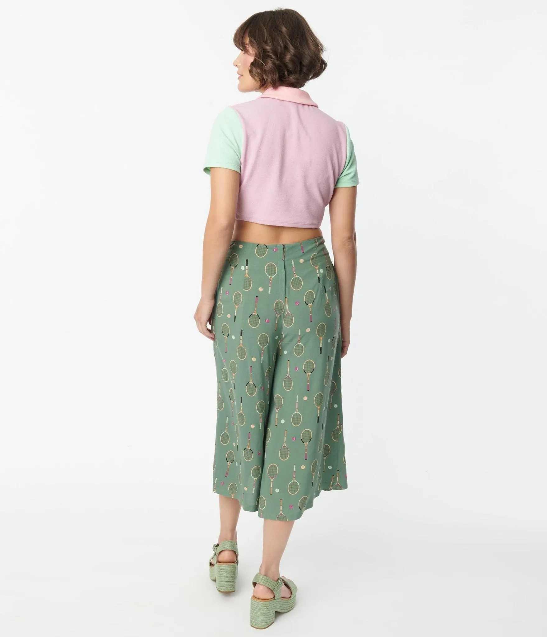 Green Tennis Love Culottes