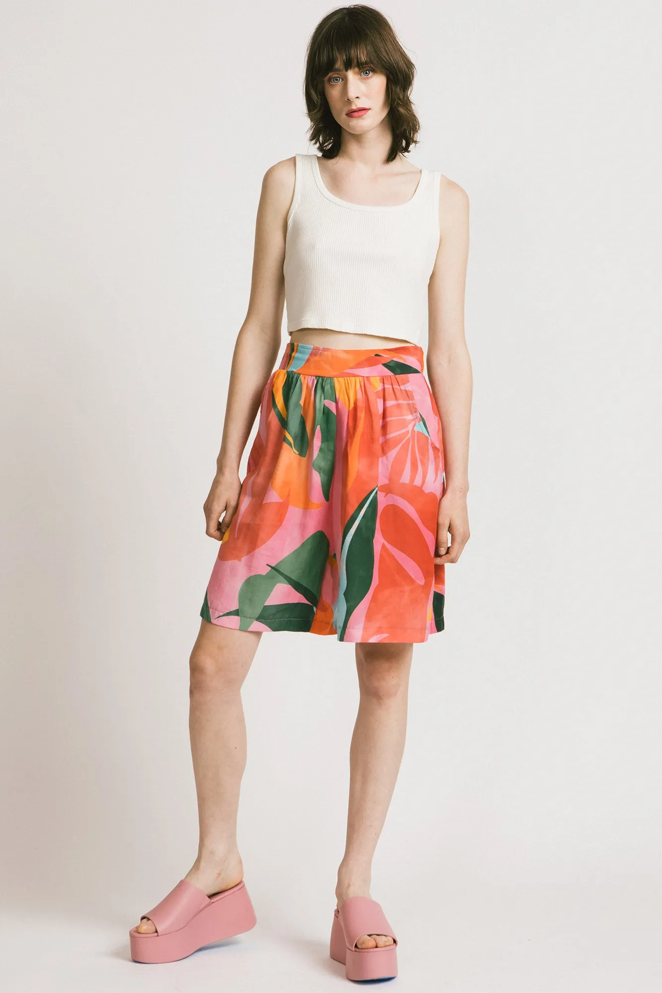 Grenada Culottes Pink Floral