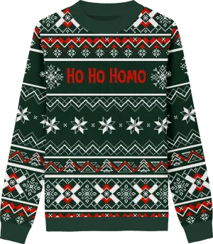 Ho Ho Homo Green Classic Fit Knit Crewneck