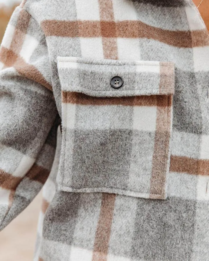 Jacket Style Checkered Shirt Multicolors