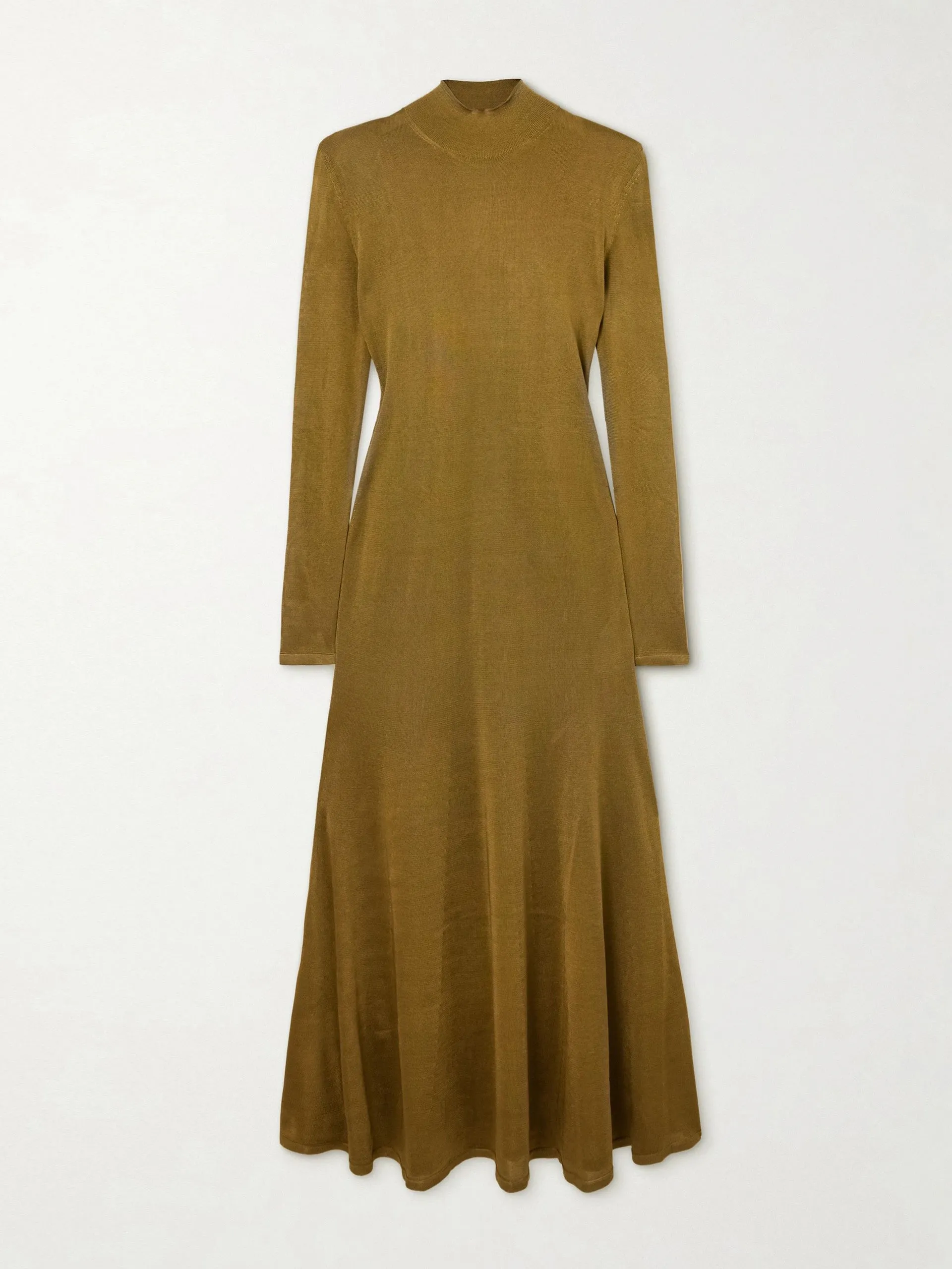 Jersey turtleneck gown