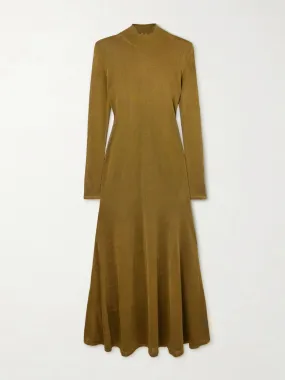 Jersey turtleneck gown