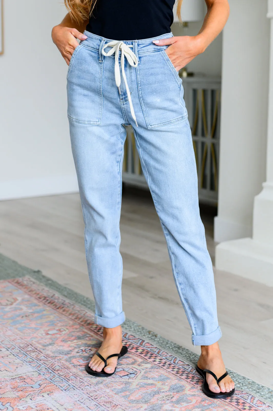 Judy Blue High Rise Vintage Denim Jogger