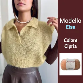 Kit Maglia ai Ferri Elsa Cipria