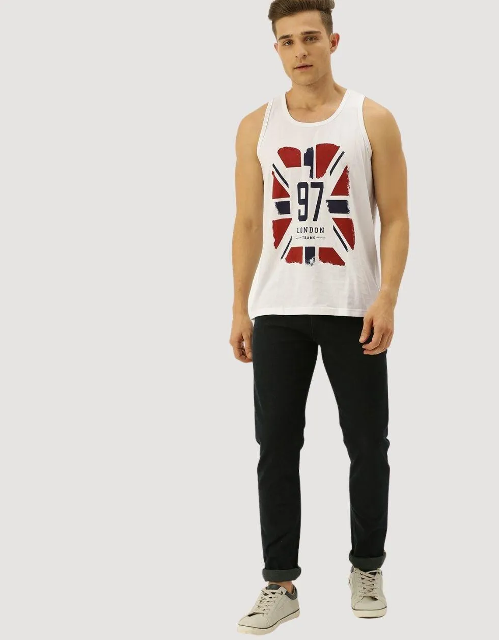 London Flag printed Vest