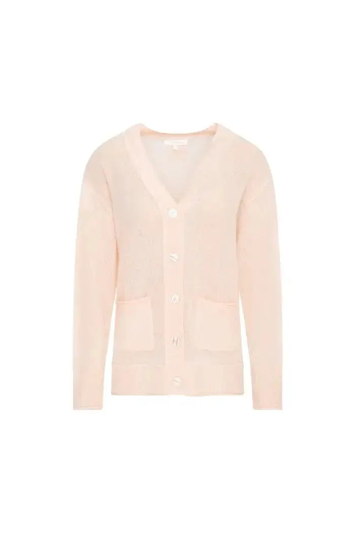 LoveShackFancy - Applene Cardigan in Pearl Pink