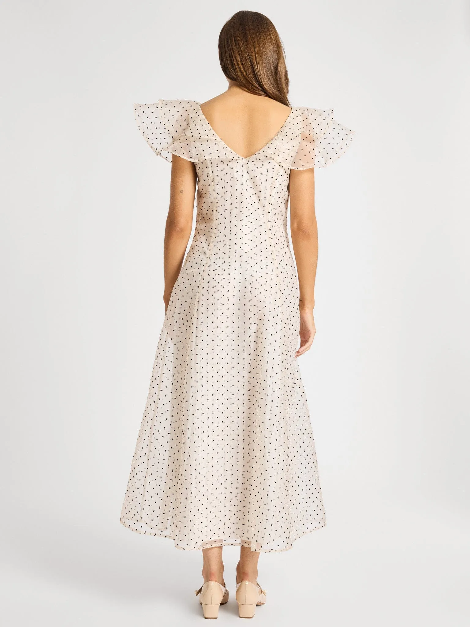 Lucie Dress in Organza Dot