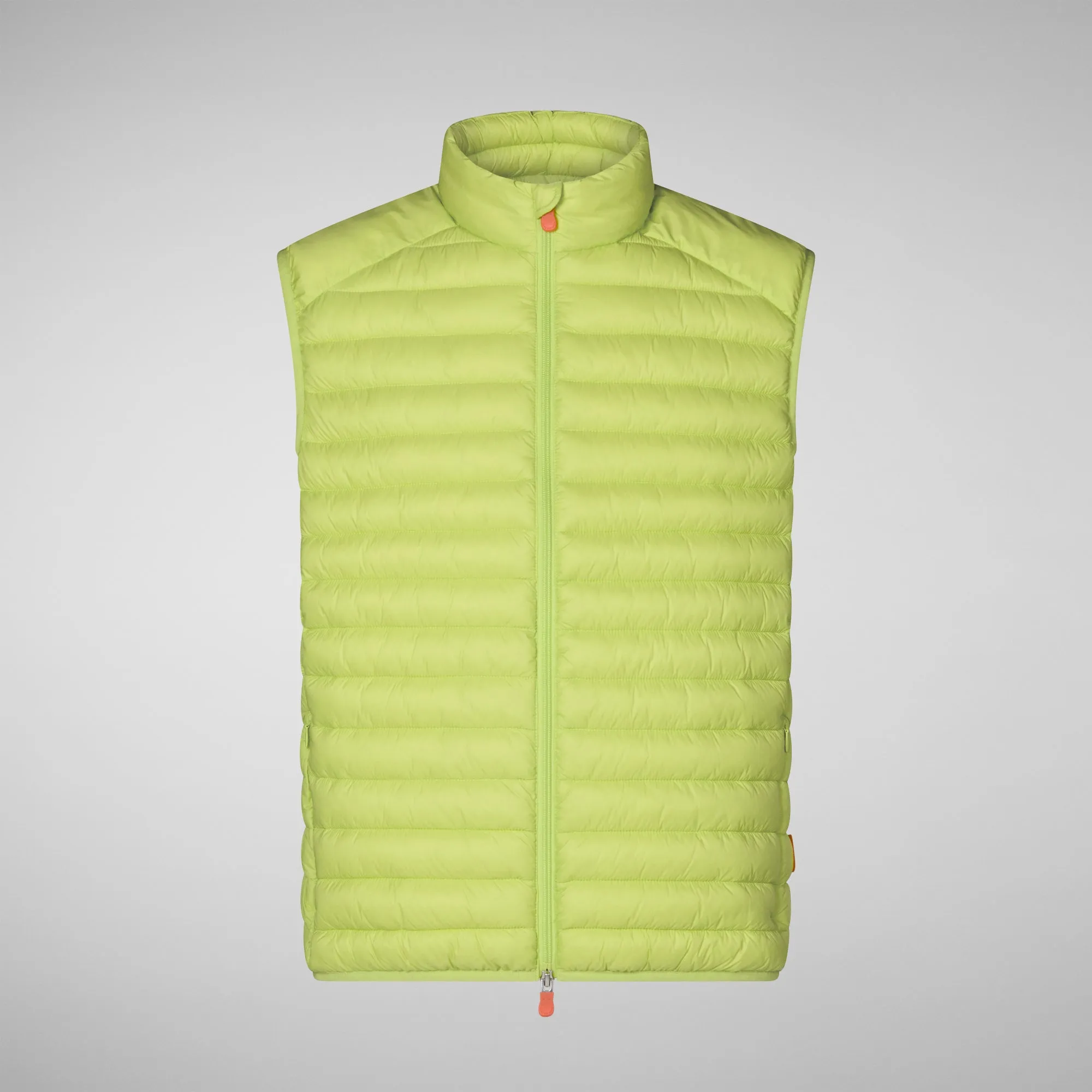 Man's vest Adam in lichen green