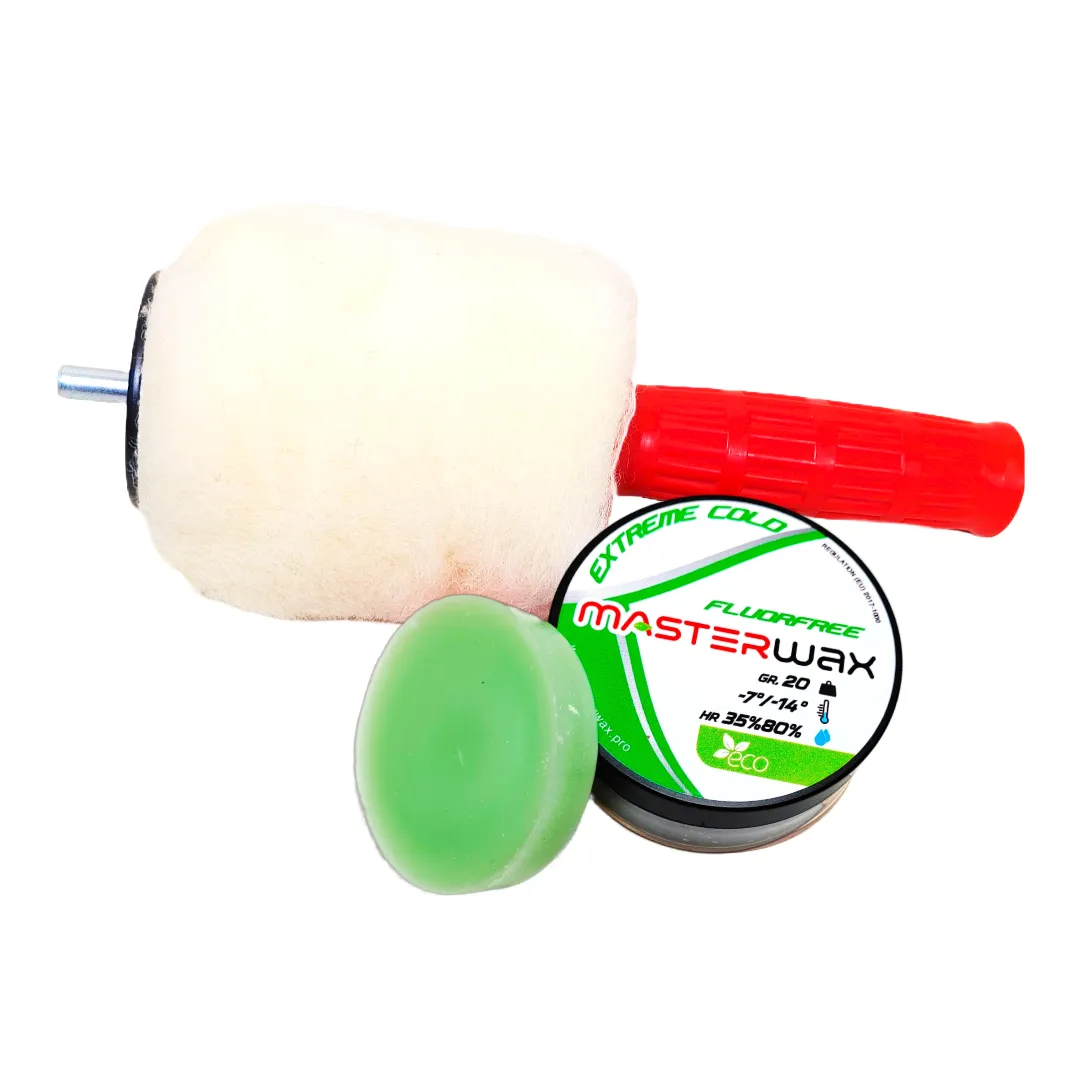 MasterWax RACING FLUORFREE Wool-Apply Entry Kit