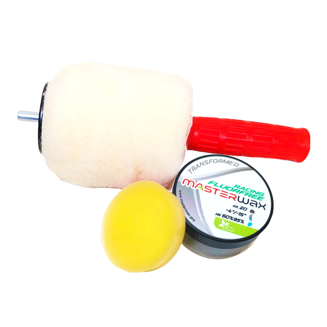 MasterWax RACING FLUORFREE Wool-Apply Entry Kit