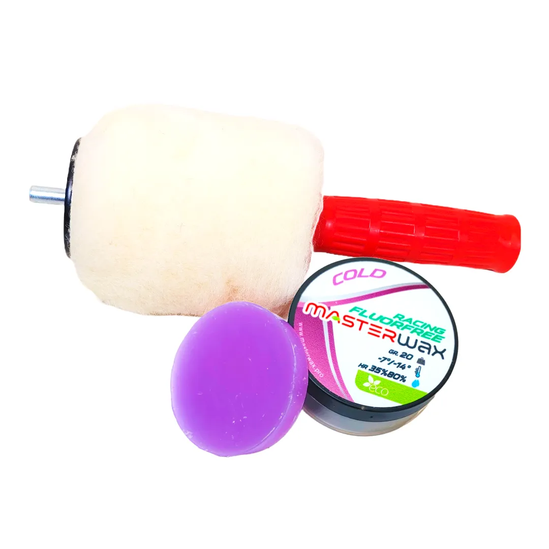 MasterWax RACING FLUORFREE Wool-Apply Entry Kit