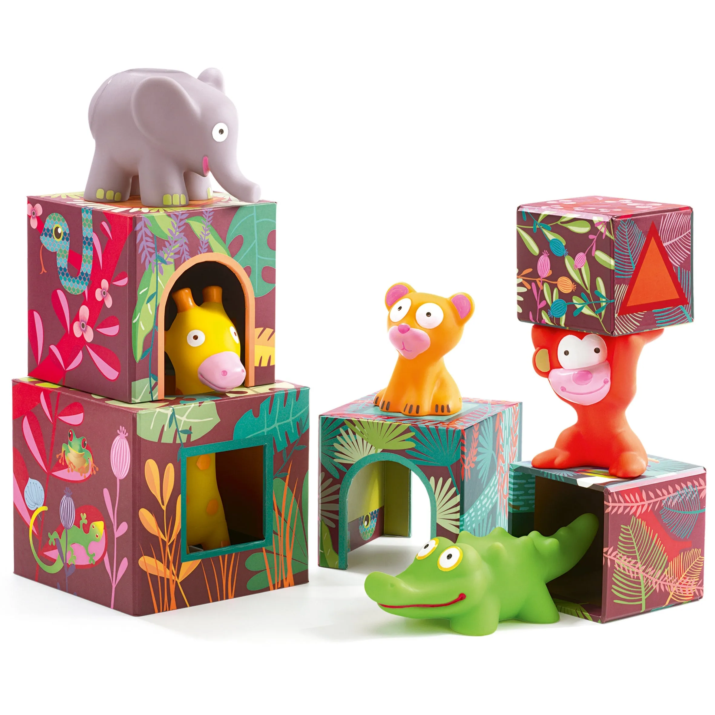 Maxi Topanijungle Nest and Stack Blocks   Animals