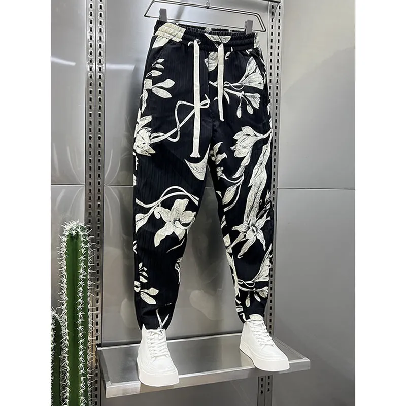 Men's Hip Hop Harem Pants Joggers Elastic Waist Baggy Drop Crotch Sweatpants