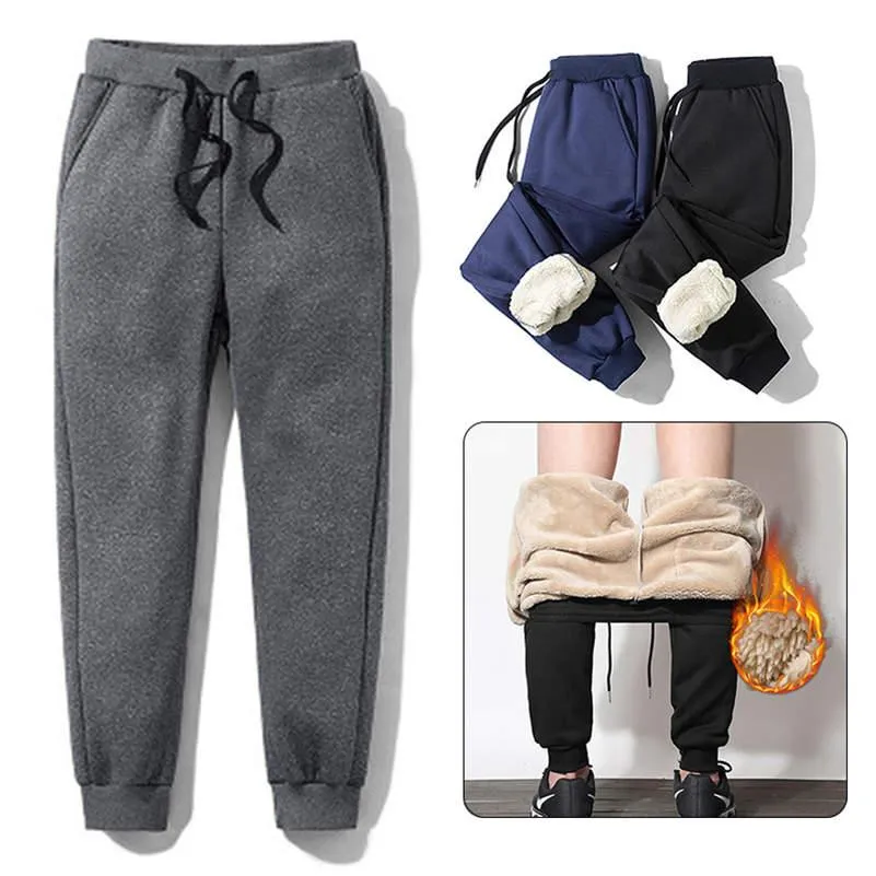 Men's Thick Thermal Trousers - Outdoor Winter Warm Casual Pants (TG4)(F9)