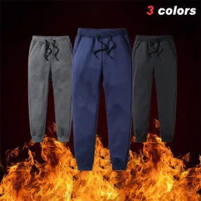 Men's Thick Thermal Trousers - Outdoor Winter Warm Casual Pants (TG4)(F9)