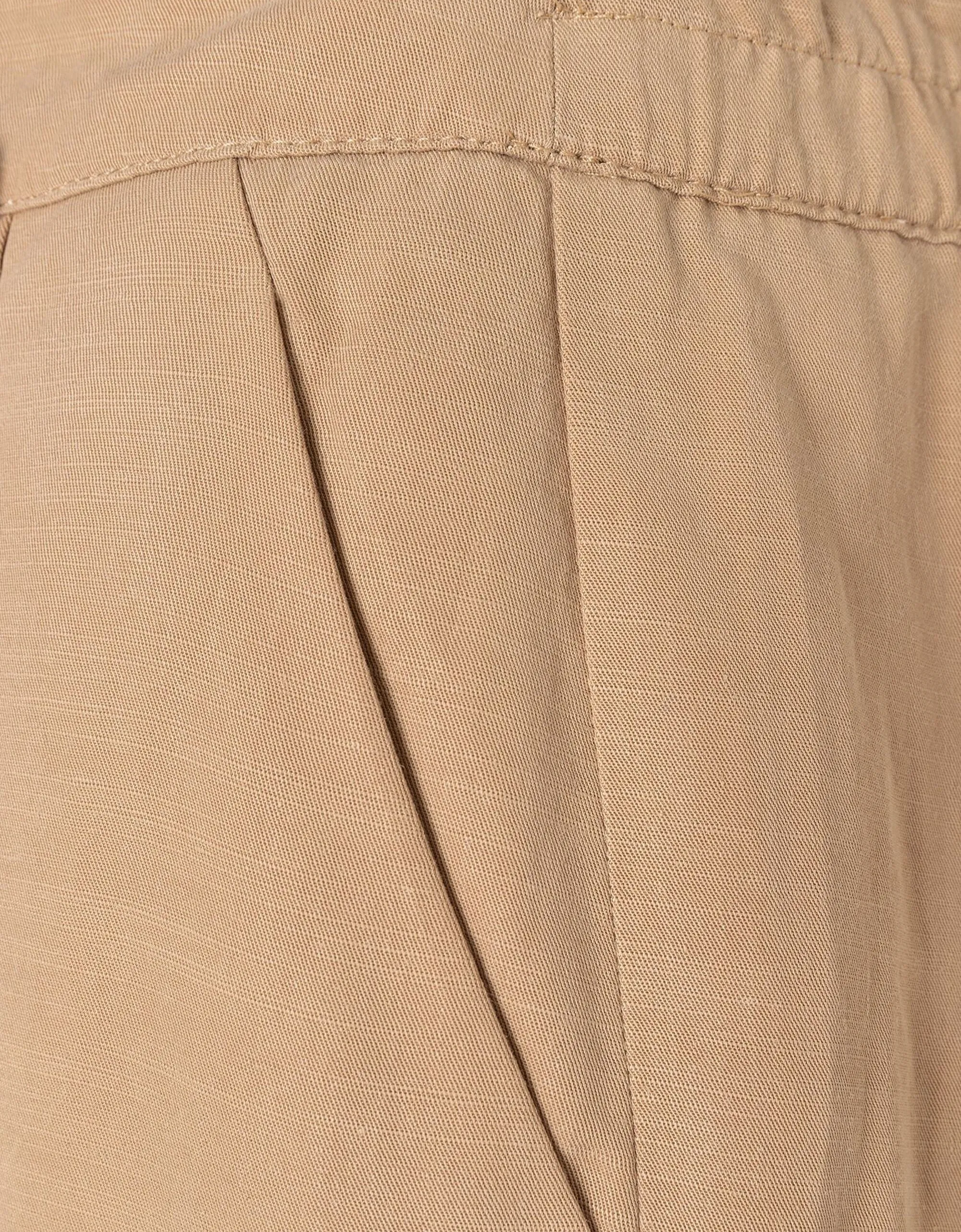 More & More Tencel-Linen Trouser Soft Toffee