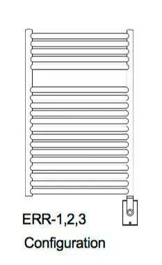 Myson Contemporary Designer ANGARA ERR3 Hardwired  Towel Warmer - 31"w x 36"h