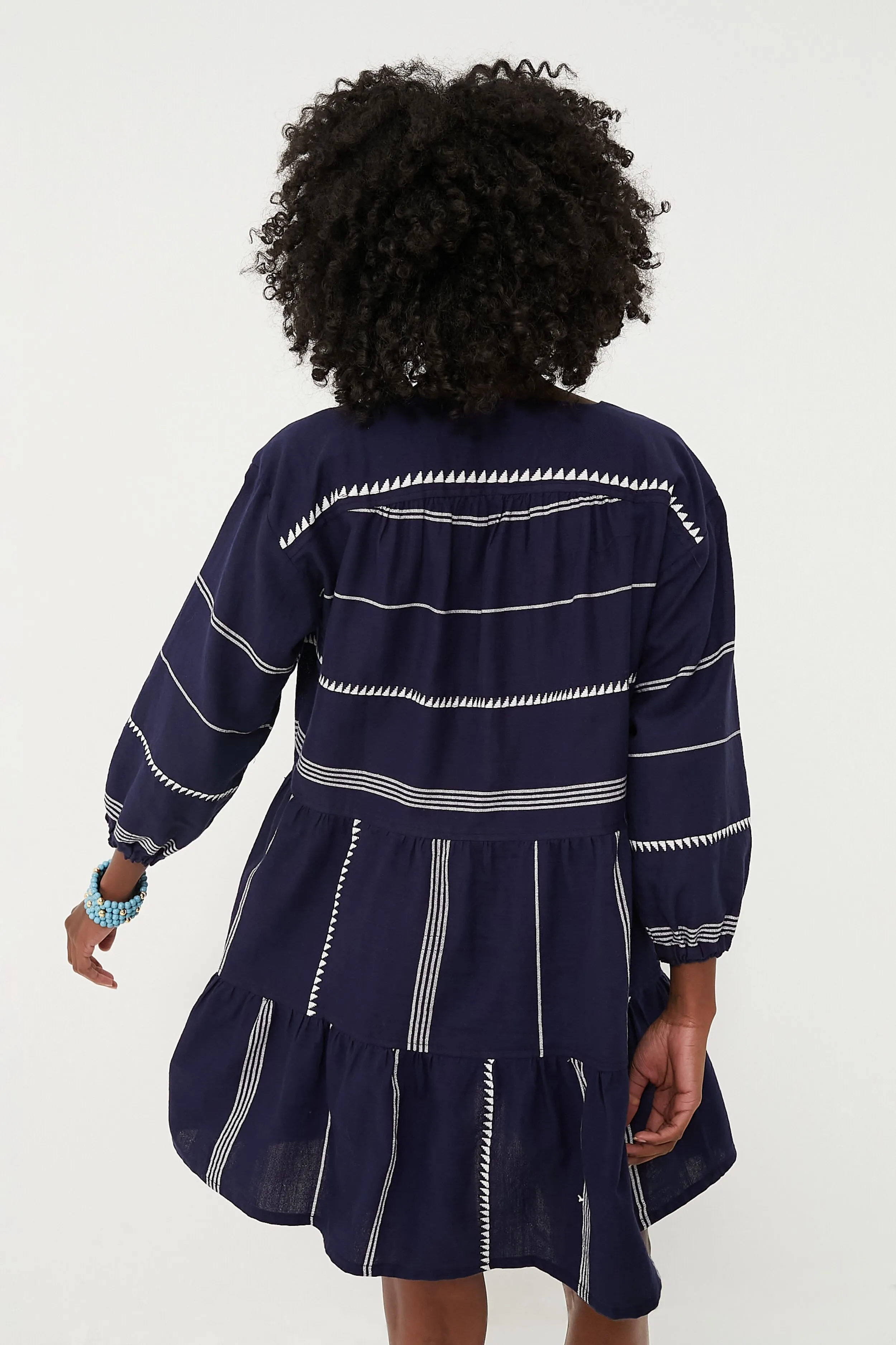 Navy Nunu Popover Dress