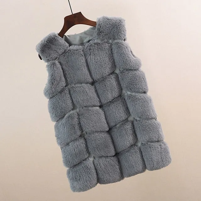 New Arrival FashionFaux Women Winter Sweater Fur Collar Hoo Casual Warm Cotton Coat Women Clothes