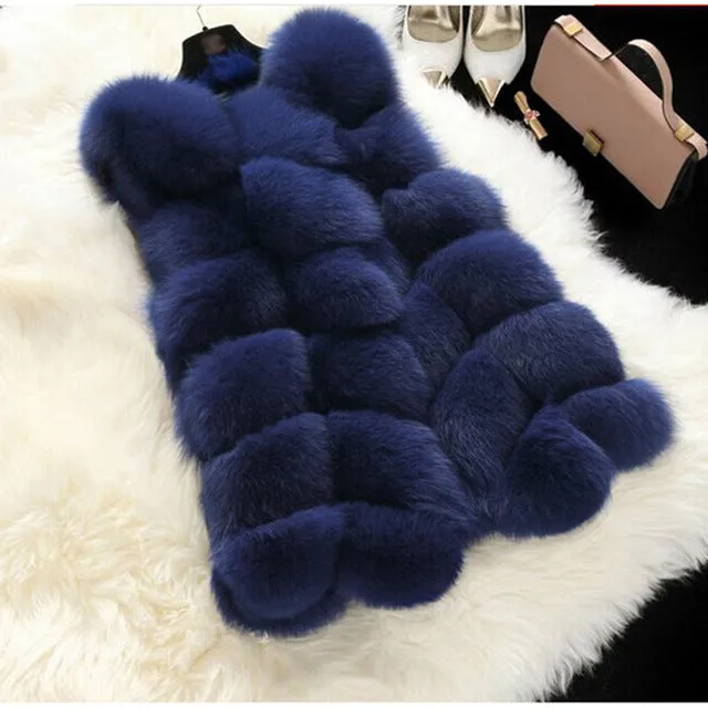 New Arrival FashionFaux Women Winter Sweater Fur Collar Hoo Casual Warm Cotton Coat Women Clothes