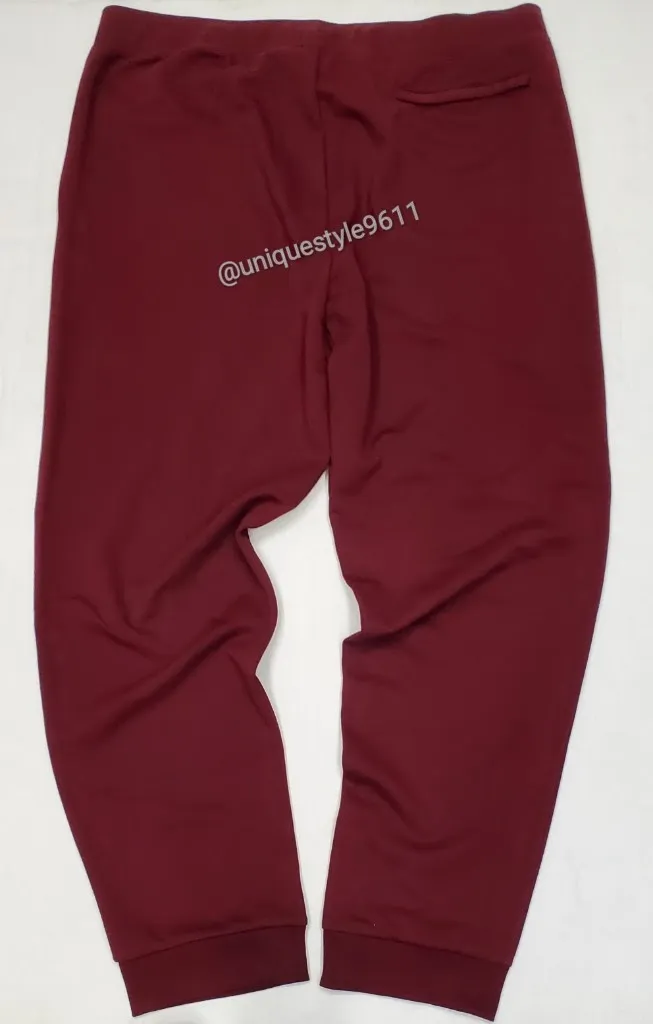 Nwt Polo Big & Tall Ralph Lauren Burgundy K-Swiss Joggers