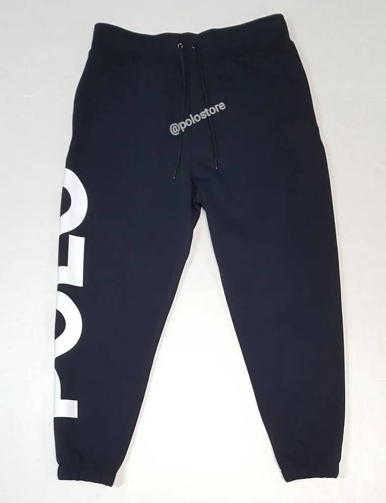 Nwt Polo Ralph Lauren Navy Double Knit Logo Joggers