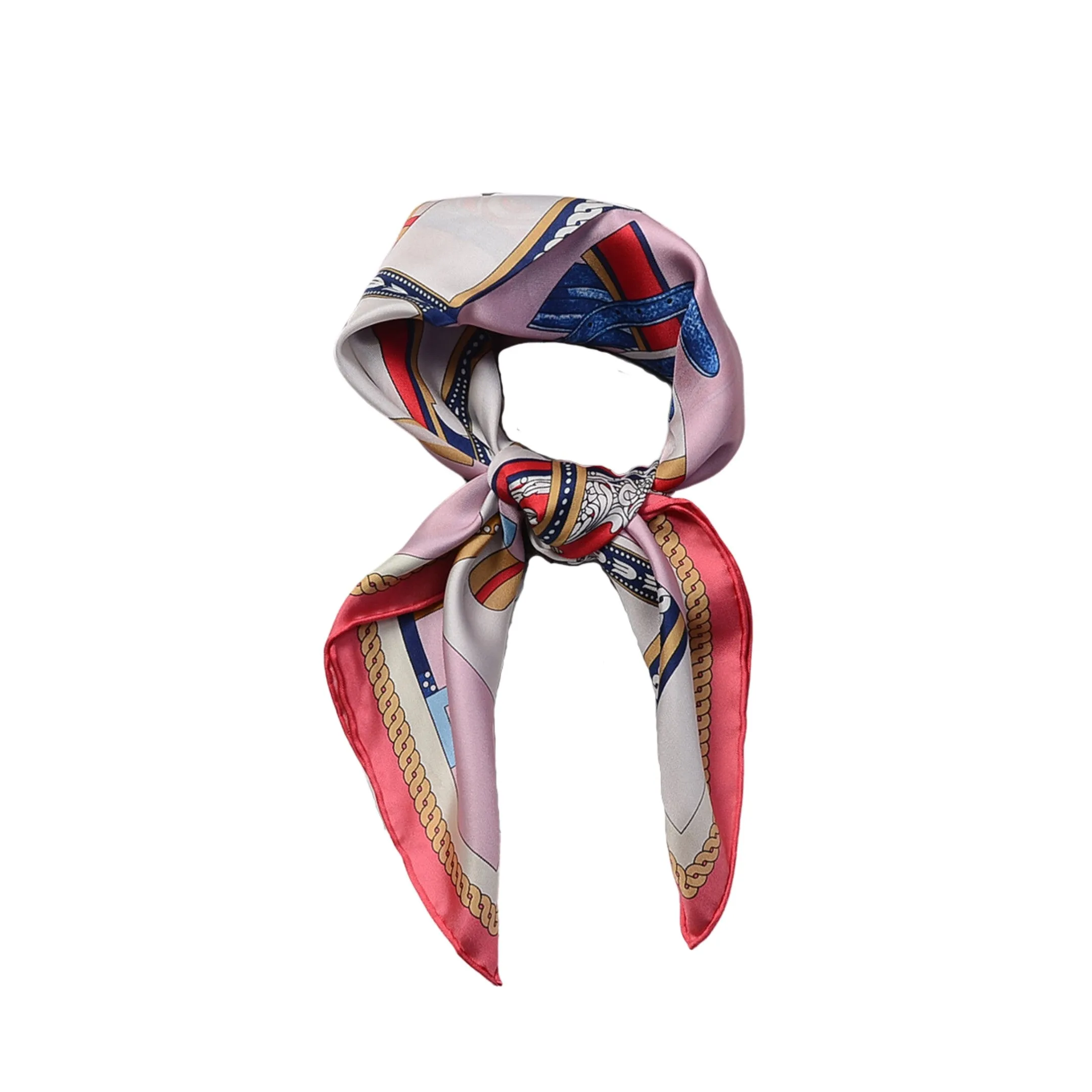 Pink Royalty Pure Mulberry Silk Scarf Bandana