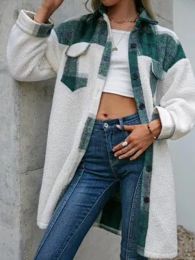 Plaid Shacket Coat