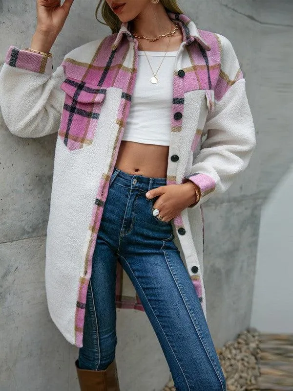 Plaid Shacket Coat