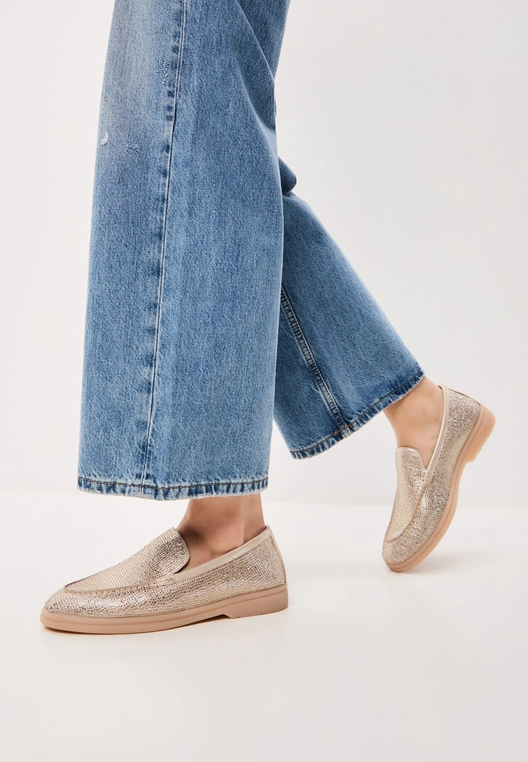 Platform Moccasins Aurea - Beige