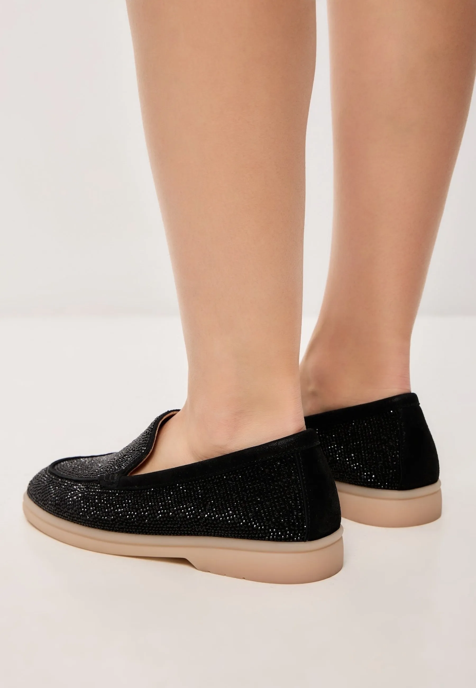 Platform Moccasins Aurea - Black