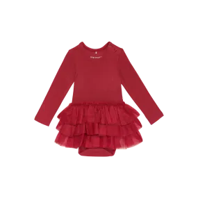 Posh Peanut Long Sleeve Tulle Skirt Bodysuit | Crimson Waffle