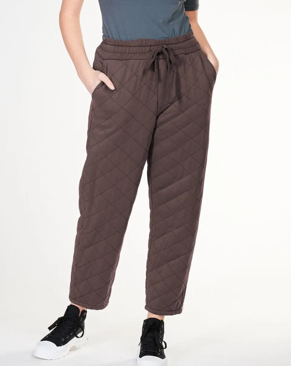 Quilted Elastic Drawstring Sweatpant