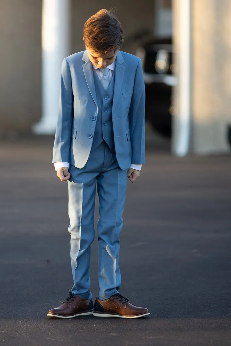 "Leo" Kids Light Blue 5-Piece Suit