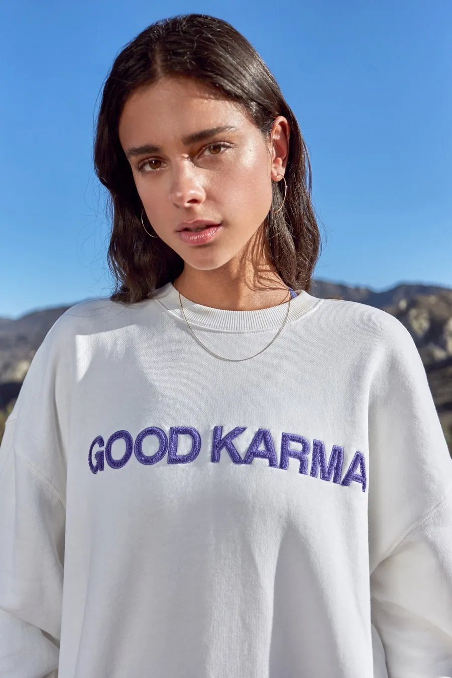 Relaxed Crewneck Pullover | Good Karma