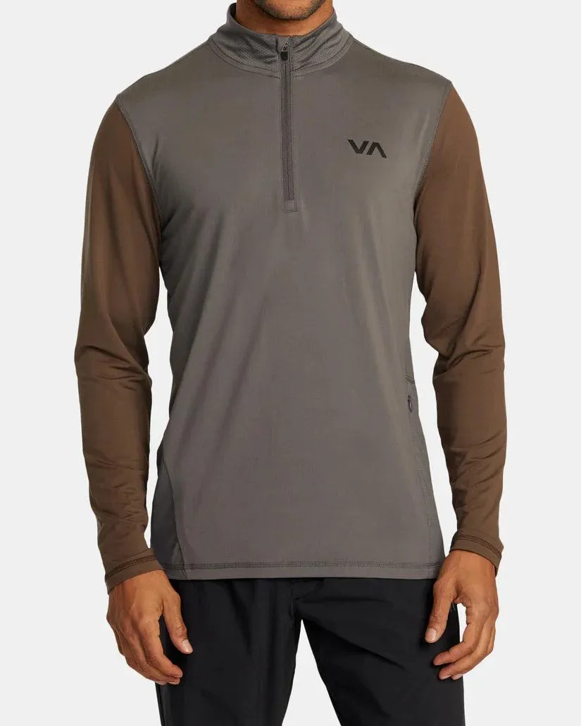 RVCA Men's Sport Vent Half Zip Pullover