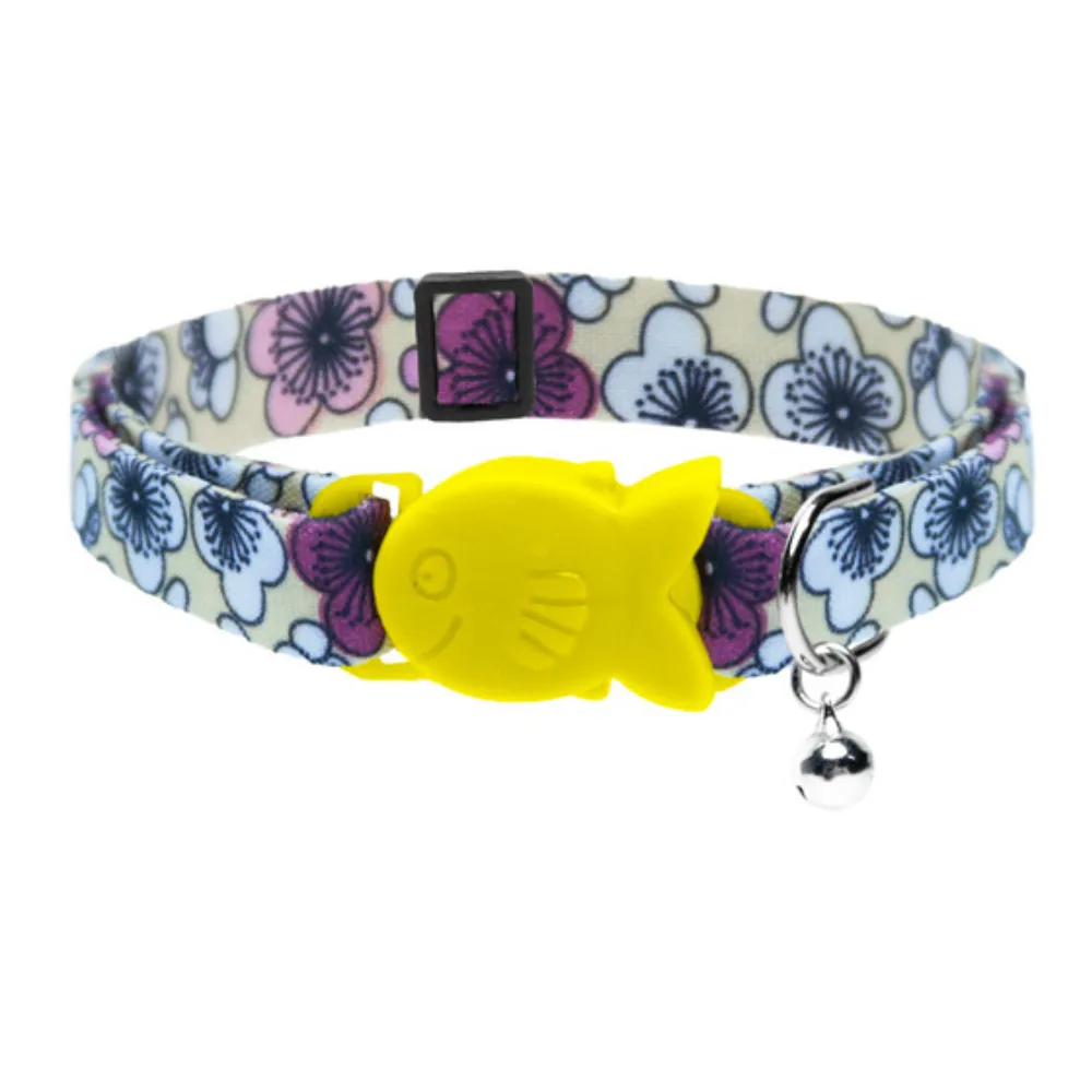 Safety Cat Collar - Flora Print