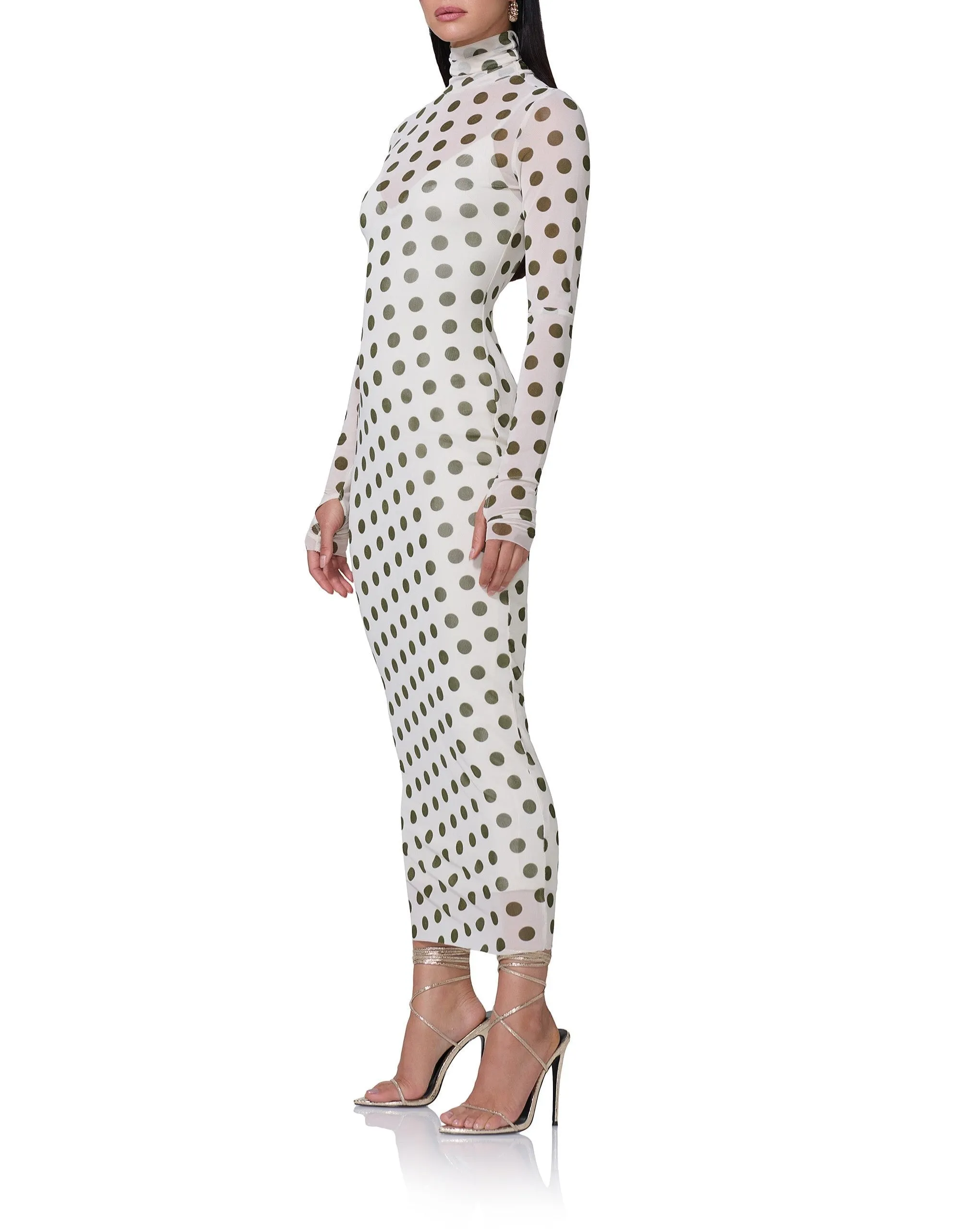 Shailene Dress - Birch Dot