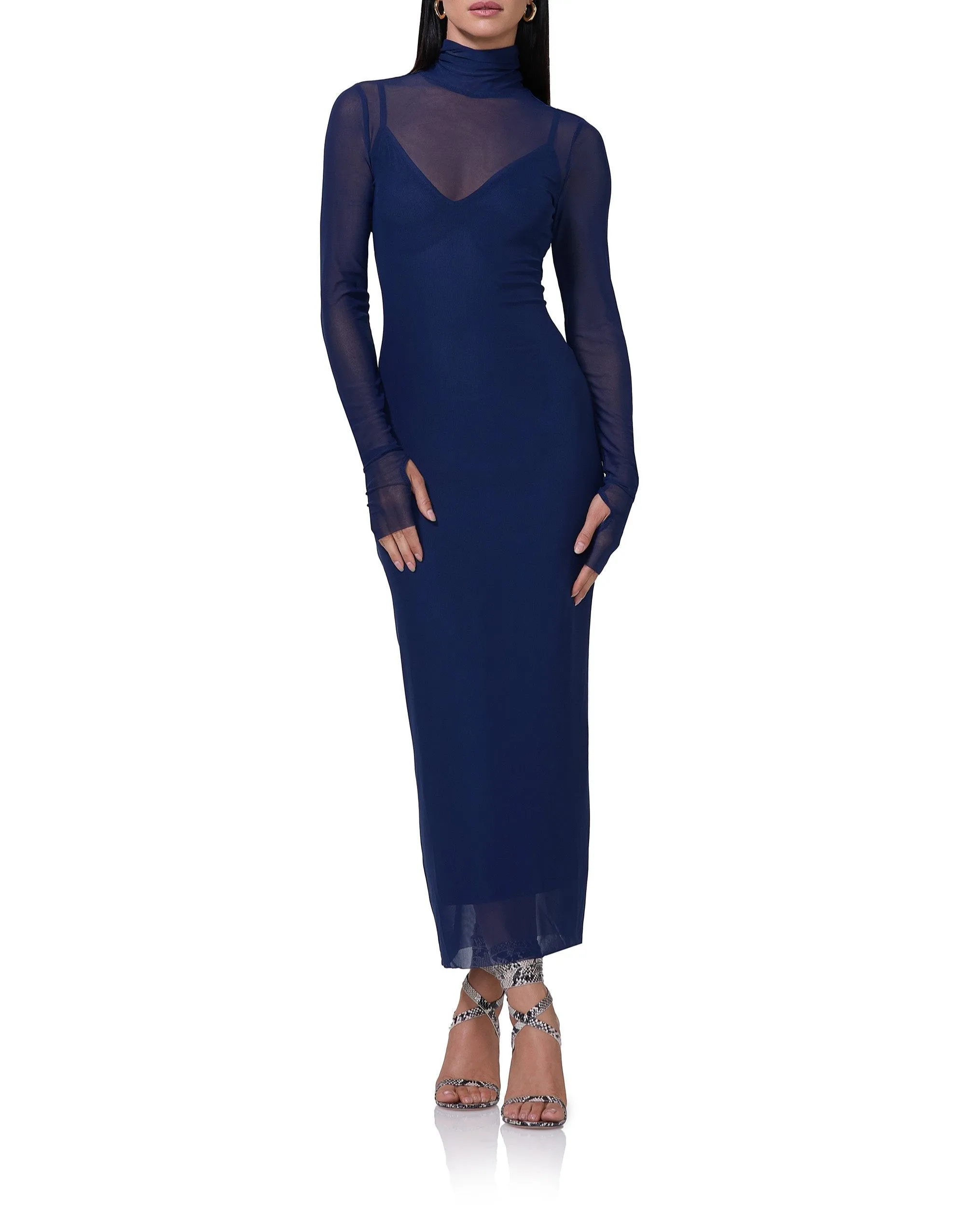 Shailene Dress - Bright Navy