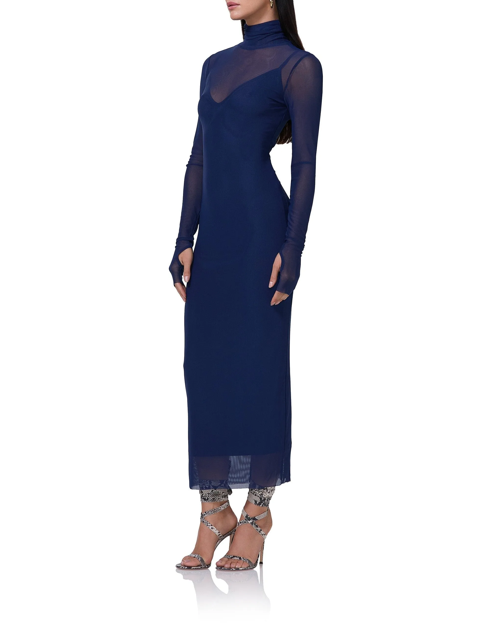 Shailene Dress - Bright Navy