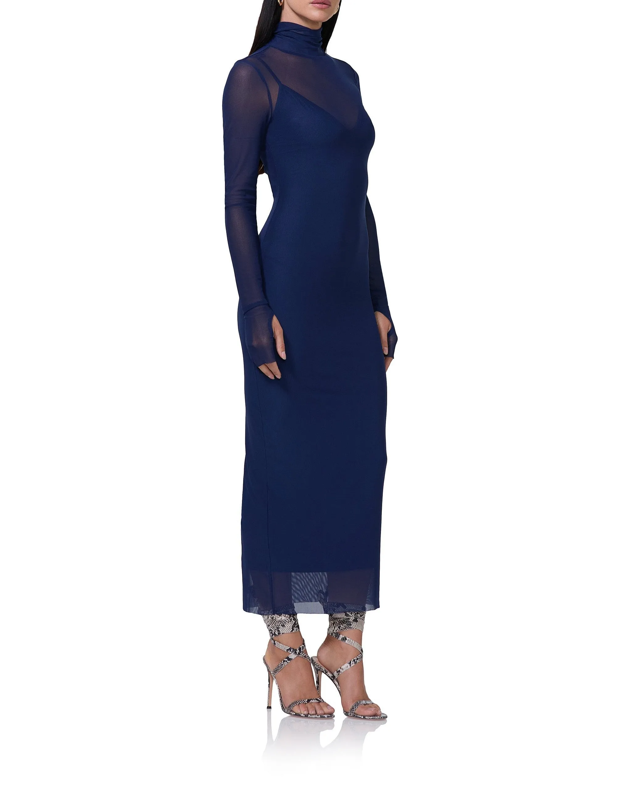 Shailene Dress - Bright Navy