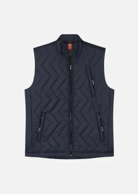 SI QUILTED GILET NAVY