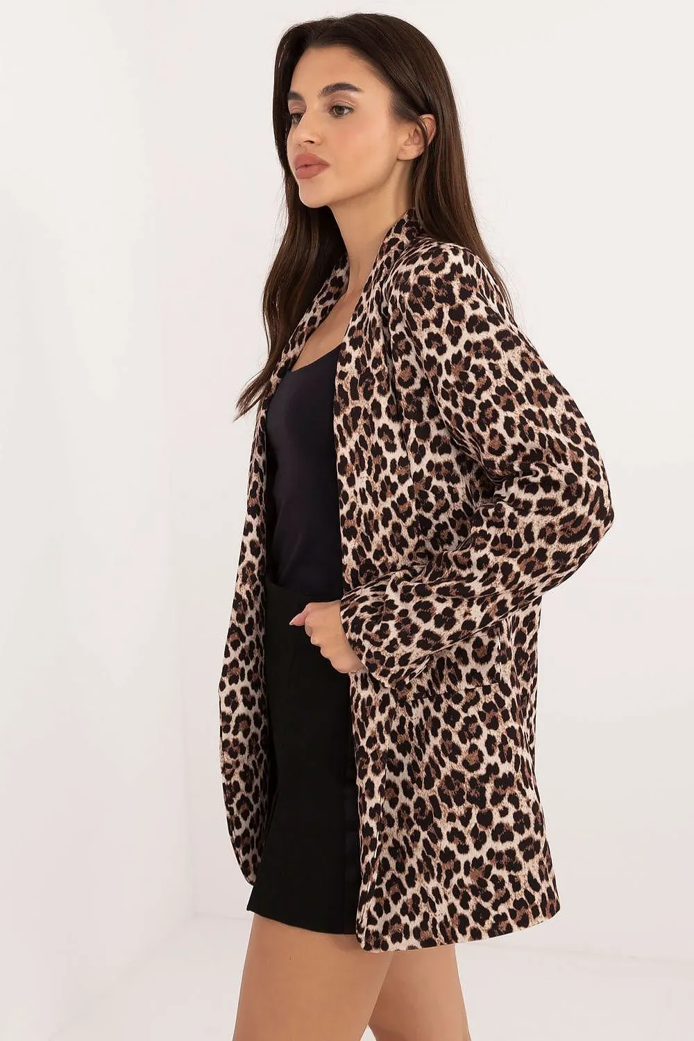 TEEK - Animal Patterned Blazer Jacket