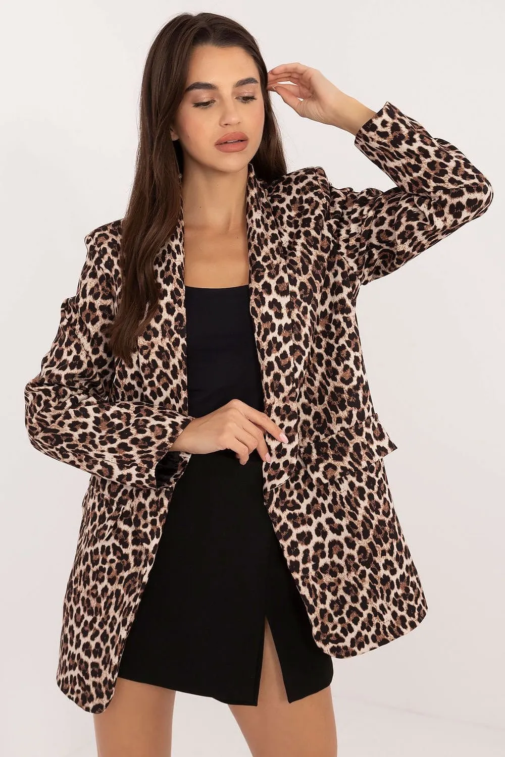 TEEK - Animal Patterned Blazer Jacket