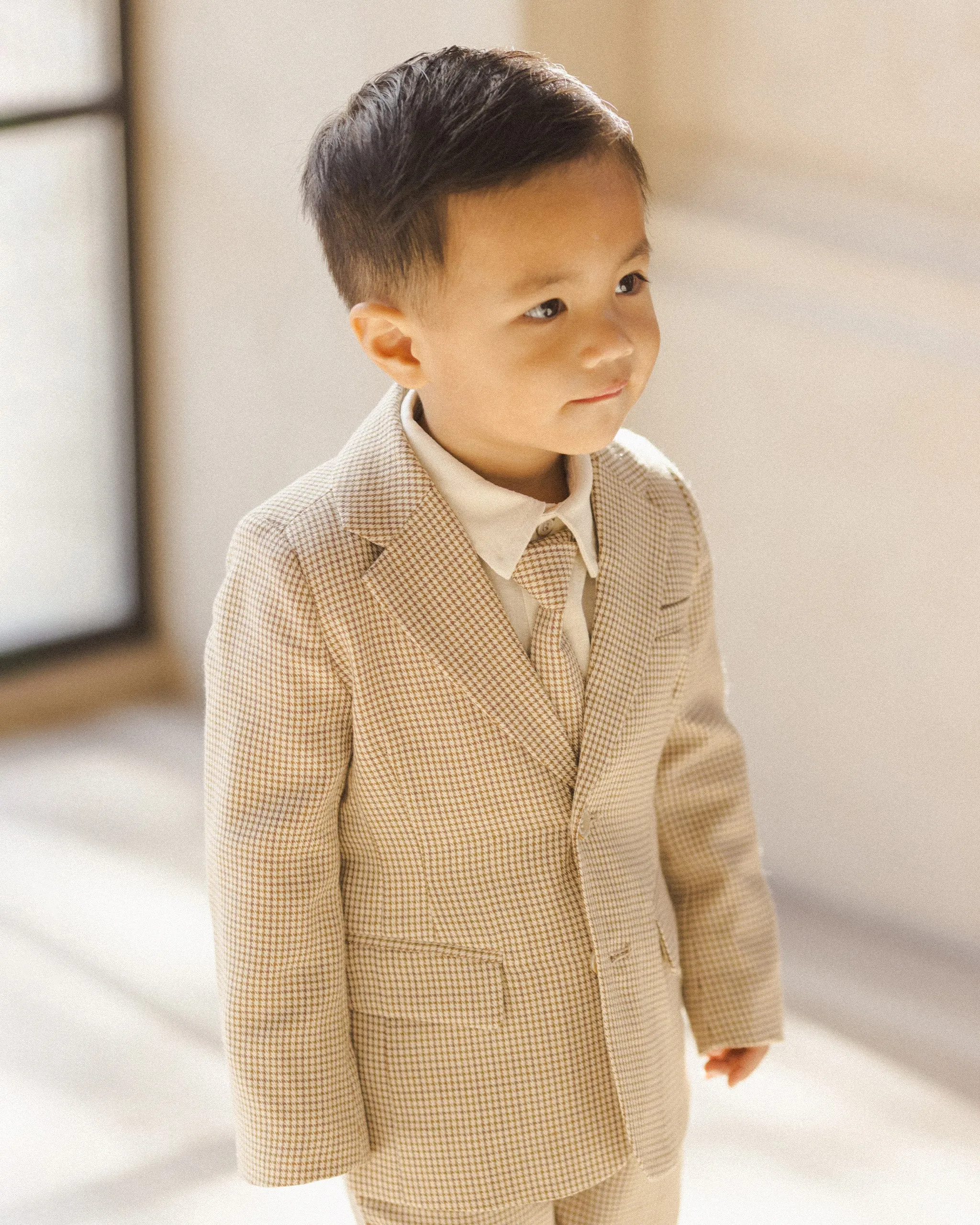 The Sebastian Blazer by Noralee - Golden Houndstooth - KIDS