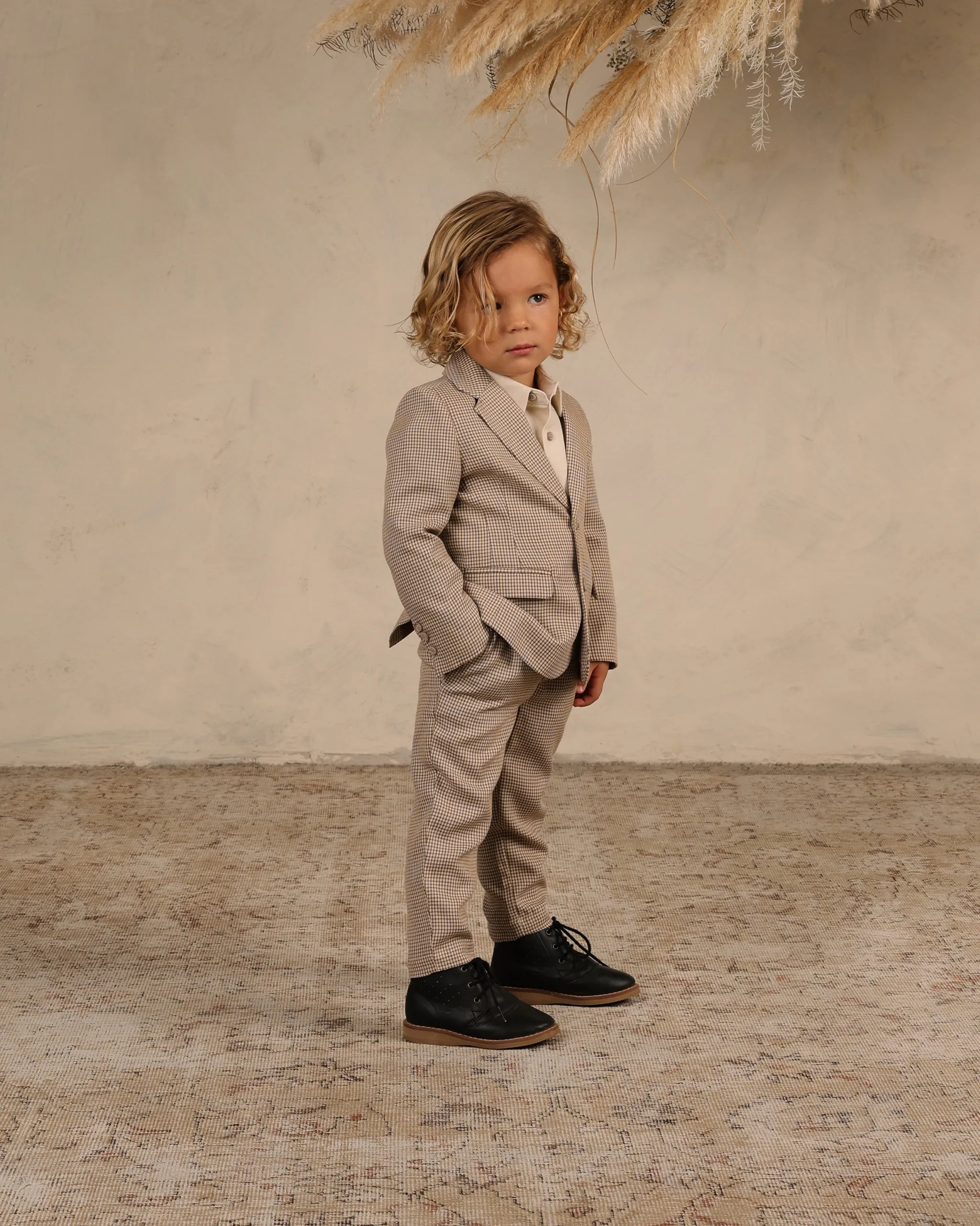 The Sebastian Blazer by Noralee - Golden Houndstooth - KIDS