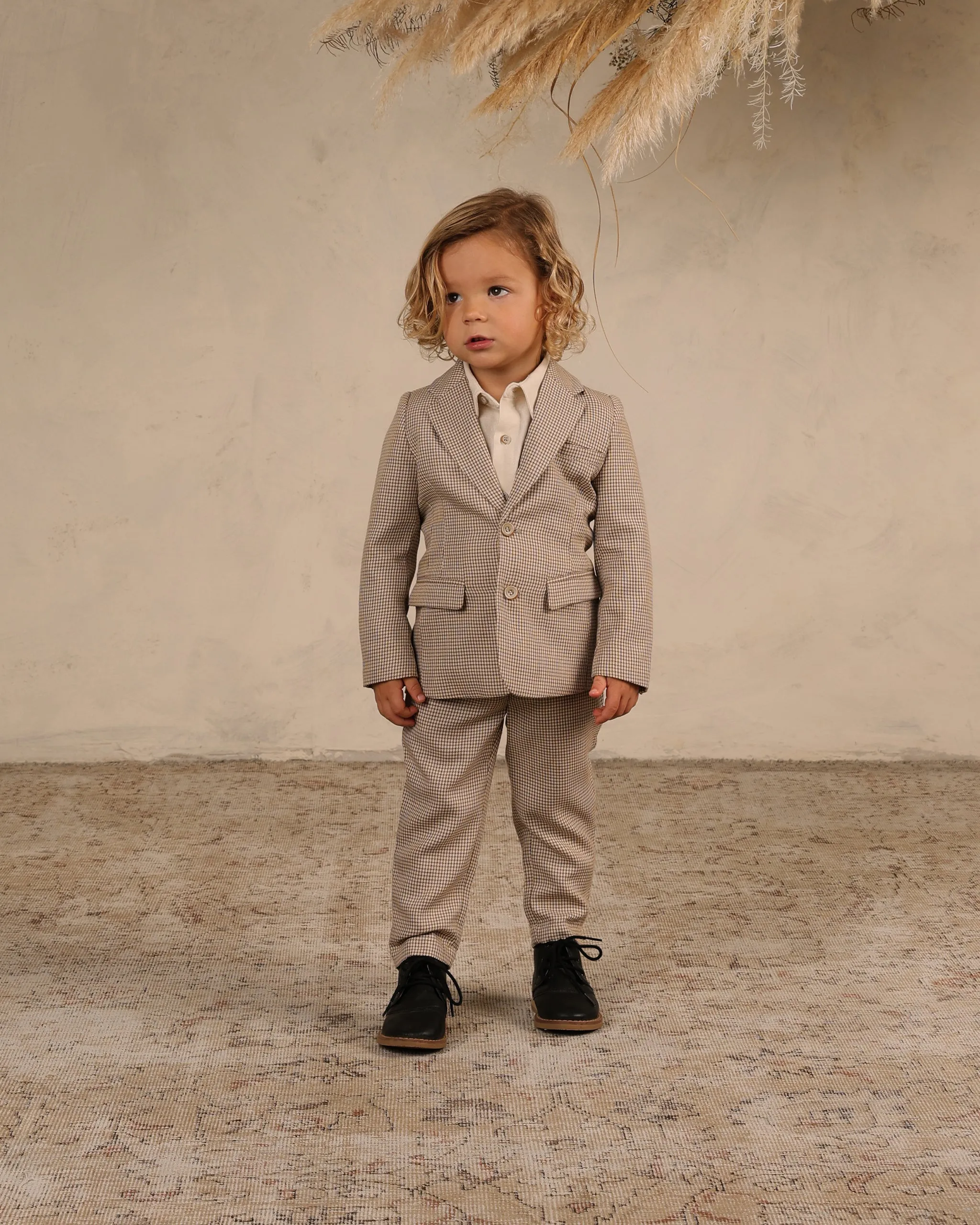 The Sebastian Blazer by Noralee - Golden Houndstooth - KIDS